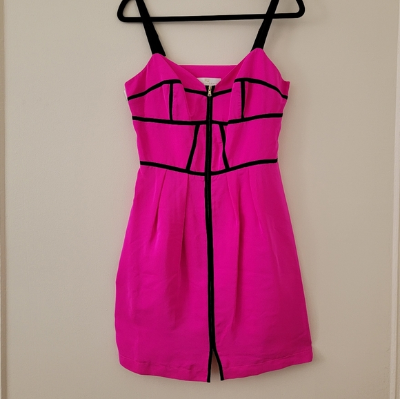 Amanda Uprichard Dresses & Skirts - Silk Mini Corset Dress by Amanda Uprichard X REVOLVE in Fuchsia Size Large